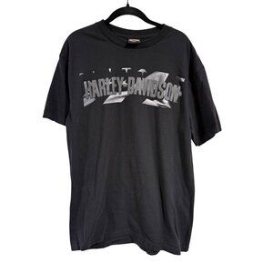 Harley-Davidson Black and Gray M&S Chambersburg PA T-Shirt Size L